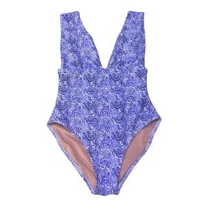 J. Crew Women’s Purple Floral Swimsuit